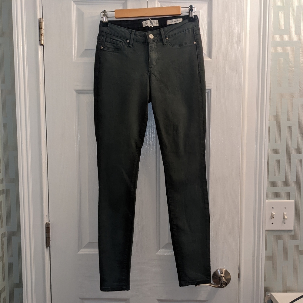 Jessica Simpson 26 Dark Green Skinny Jeans "Kids me super skinny"